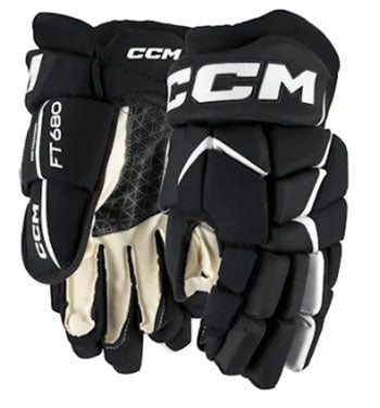 Elite CCM Jetspeed FT680 Gloves - Senior: Enhanced Grip & Protection